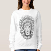 Crowned Royal Lion Sweatshirt (Vorderseite)