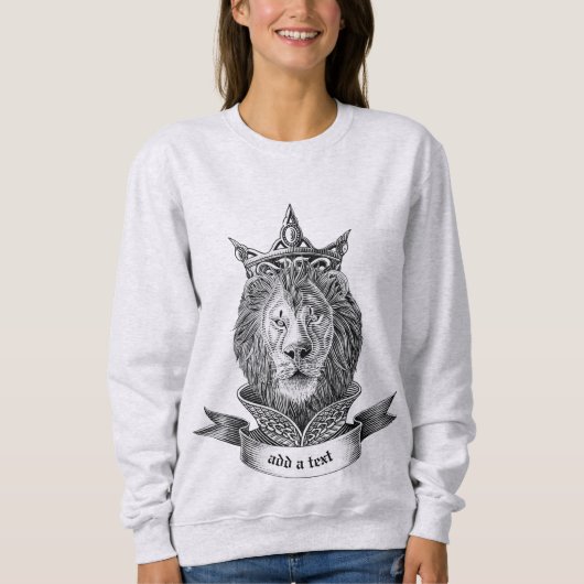 Crowned Royal Lion Sweatshirt (Vorderseite)