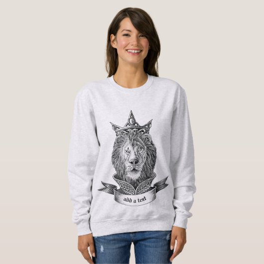 Crowned Royal Lion Sweatshirt (Vorne ganz)