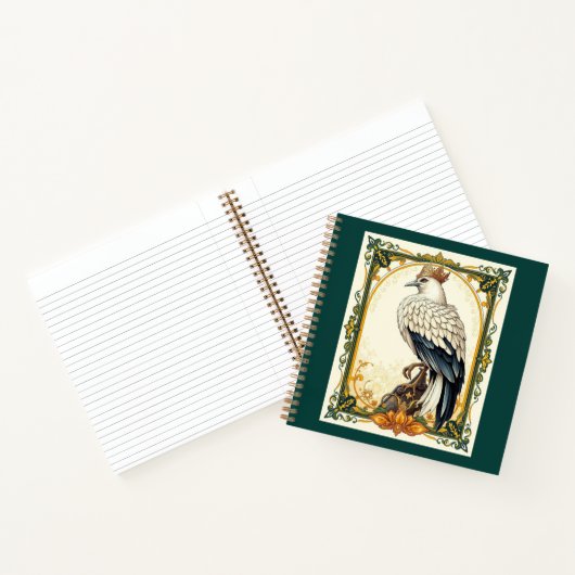 Crowned White Hawk Notizblock (Innenseite)