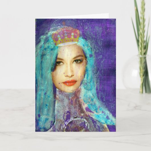 Crowned Zetti Girl Karte (Vorderseite)