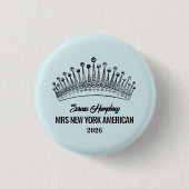 Crowning Moments Pageant Button Pin - Dark Text (Vorderseite)