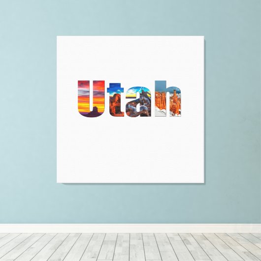 Crowns of Utah Leinwanddruck (Insitu (Holzboden))