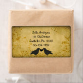 Crows and Heart Business Label (Insitu)