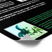 Crows at Lochranza poem/John G.Hall Poster (Ecke)