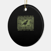 Crows Before Bros - Whimsigoth Fantasy Illustratio Keramik Ornament (Links)