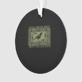Crows Before Bros - Whimsigoth Fantasy Illustratio Ornament (Vorderseite)