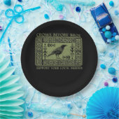 Crows Before Bros - Whimsigoth Fantasy Illustratio Pappteller (Party)