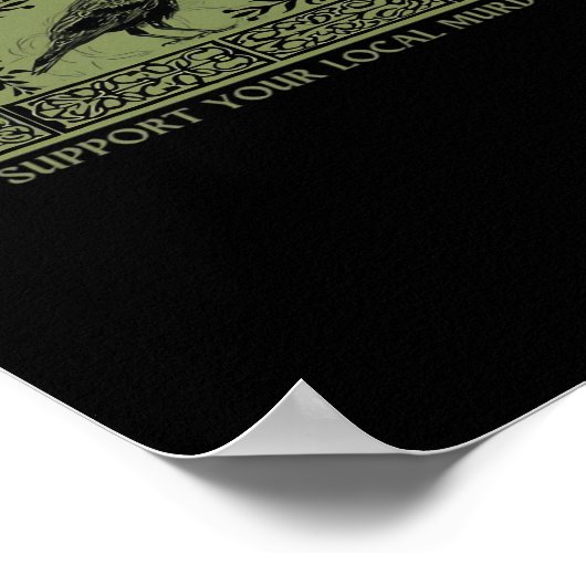 Crows Before Bros - Whimsigoth Fantasy Illustratio Poster (Ecke)