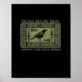 Crows Before Bros - Whimsigoth Fantasy Illustratio Poster (Vorne)