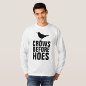 CROWS BEFORE HOES Funny Men's T - Shirt (Vorne ganz)