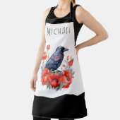 Crows Bird Crow Lover Blume Schürze (InSitu)