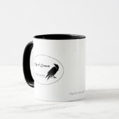 Crows Black and WhiteClean Design Logo-Tasse Tasse (Vorderseite Links)