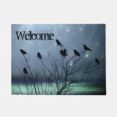 Crows Caw willkommen Fußmatte (Vorderseite)