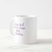 Crows Fees sind die neuen falschen Eyelashes Kaffeetasse (Vorderseite Links)