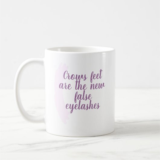 Crows Fees sind die neuen falschen Eyelashes Kaffeetasse (Links)