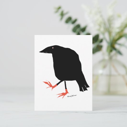 Crow's Feet Postkarte (Stehend Vorderseite)