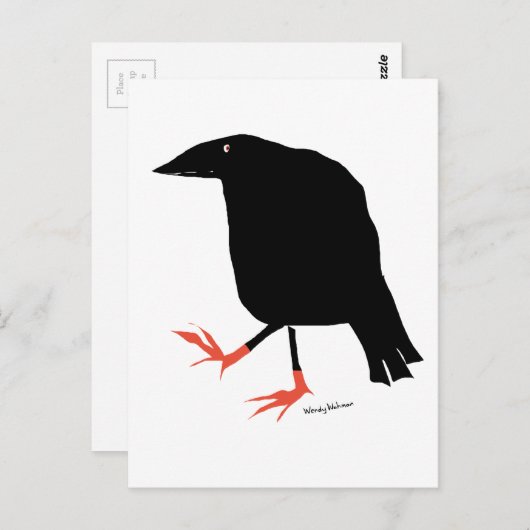 Crow's Feet Postkarte (Vorne/Hinten)