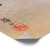 Crows Flying in Snow Poster (Ecke)