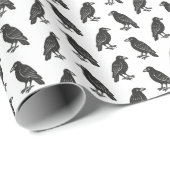 Crows Geschenkpapier (Rolleneckpunkt)