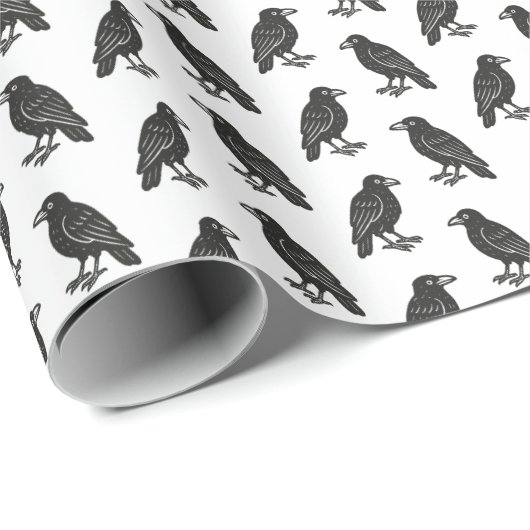 Crows Geschenkpapier (Rolleneckpunkt)