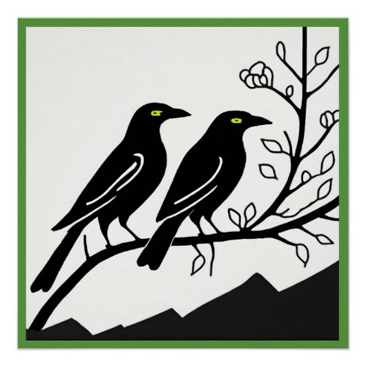 Crows Glossy Poster (Vorderseite)