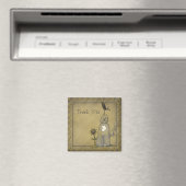 Crows Knows ・ Crow & Cat Danke Magnet (In Situ (Geschirrspüler))