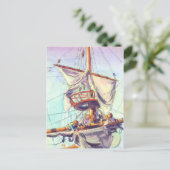 CROW'S NEST by SHARON SHARPE Postkarte (Stehend Vorderseite)
