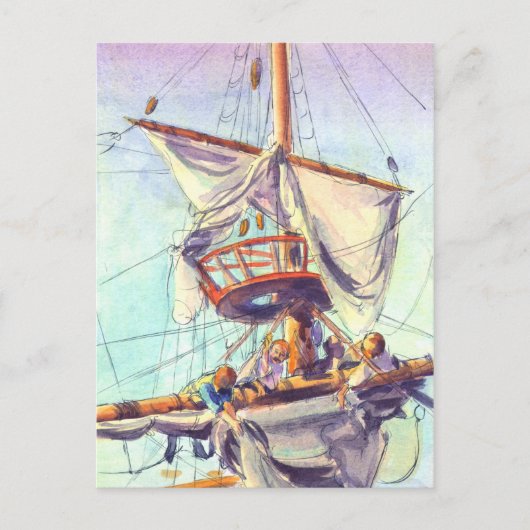 CROW'S NEST by SHARON SHARPE Postkarte (Vorderseite)