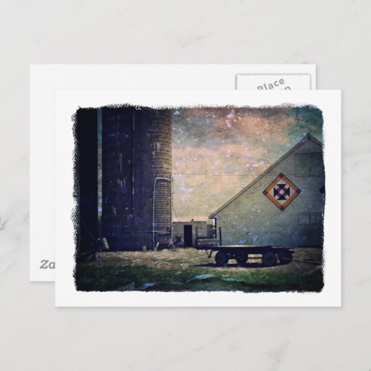 Crow's Nestbarnquilt Postkarte (Vorne/Hinten)