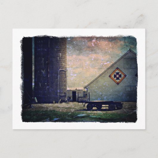 Crow's Nestbarnquilt Postkarte (Vorderseite)