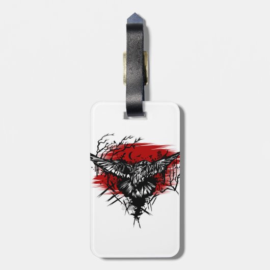 Crows Night Gepäckanhänger (Rückseite vertikal)