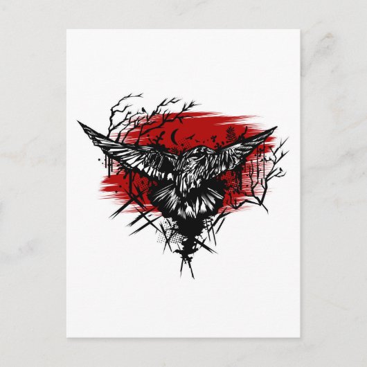 Crows Night Postkarte (Vorderseite)