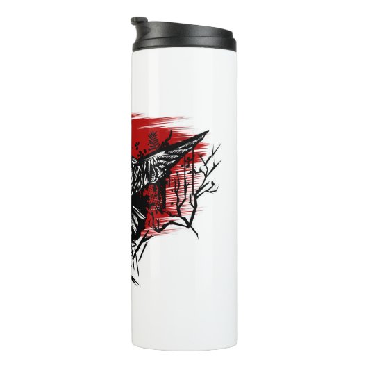 Crows Night Thermosbecher (Nach rechts gedreht)