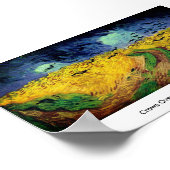 Crows over Wheatfield by Vincent Van Gogh Poster (Ecke)