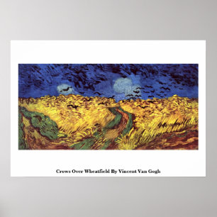 Crows Over Wheatfield von Vincent Van Gogh Poster