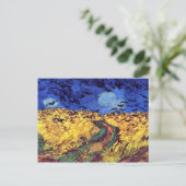 Crows Over Wheatfield von Vincent Van Gogh Postkarte (Stehend Vorderseite)