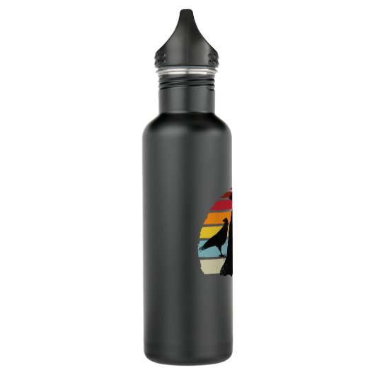 Crows Retro Crow Raven Edelstahlflasche (Links)