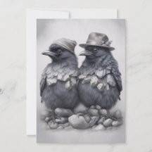 Crows Rock! Karte für Familie Oma Opa Jahrestag