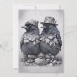 Crows Rock! Karte für Familie Oma Opa Jahrestag