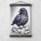 Crows Rock! Poster niedliche Krähe auf Steinen