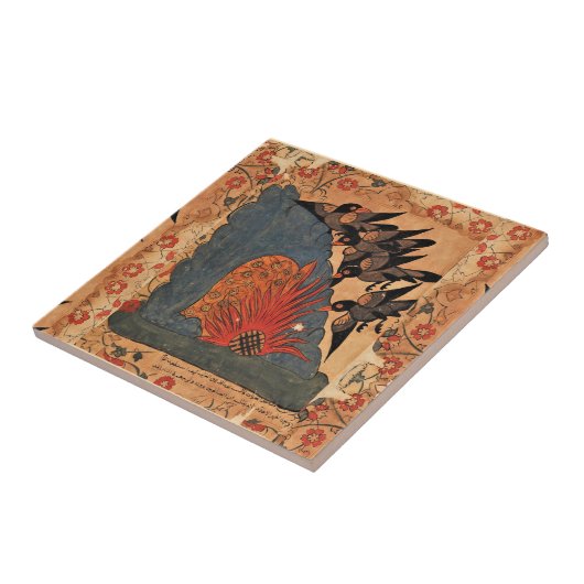 Crows Trap Owls Indische Renaissance Fliese (Seite)