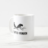 Crows versucht Murder Funny Crow Meme Bird 1WH1 Kaffeetasse (Vorderseite Links)