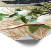 Crows Vintag Bird Illustration Poster (Ecke)