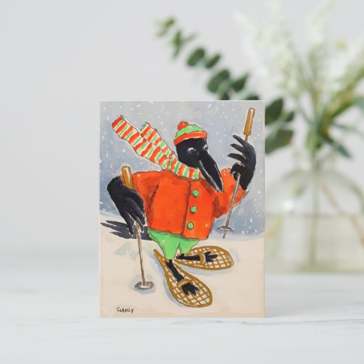 Crowschuhe Postkarte (Stehend Vorderseite)