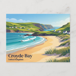 Croyde Bay Vereinigtes Königreich Postkarte