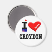 CROYDON - I-Liebe Magnet (Vorderseite/Rückseite)