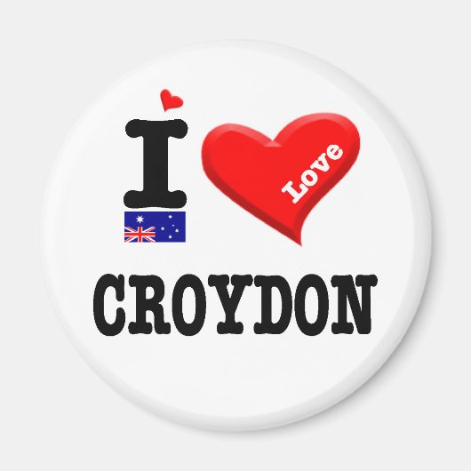 CROYDON - I-Liebe Magnet (Vorne)