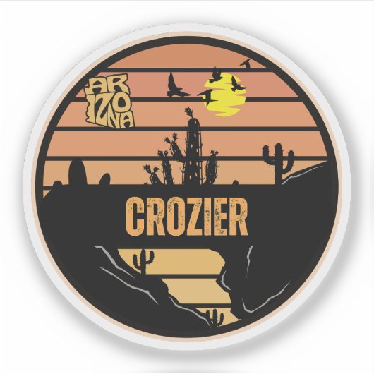 Crozier, Arizona Aufkleber (Vorderseite)