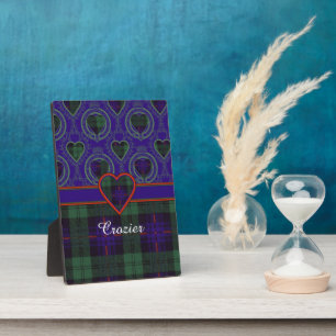 Crozier Clan Kariert Scottish Kilt tartan Fotoplatte